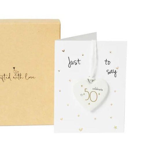 50th Boxed Ceramic Decoration