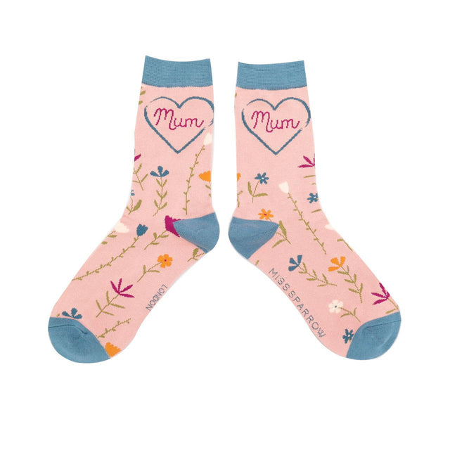 Dusky Pink Mum Women's Socks