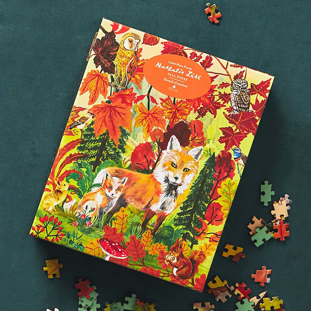 Nathalie Lete Fall Foxes Jigsaw Puzzle