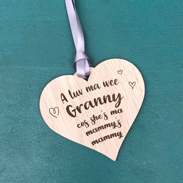 Mammy's Mammy Hanging Heart Decoration