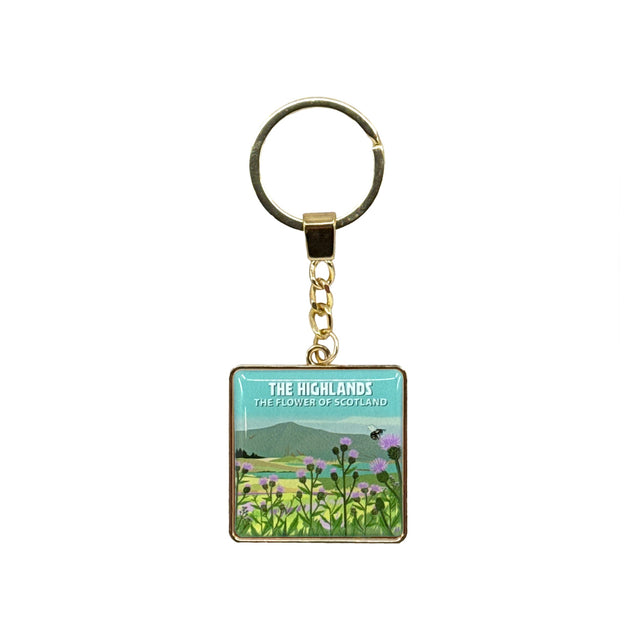 Big Country The Flower Of Scotland Square Keyring