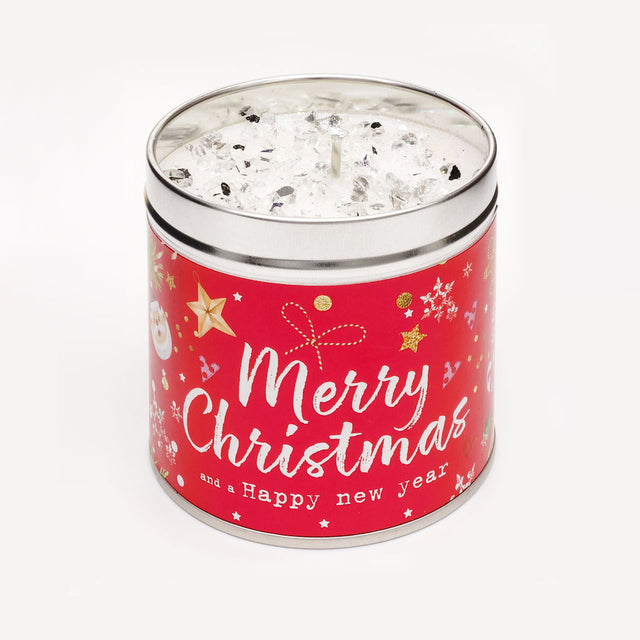 Merry Christmas Candle Tin
