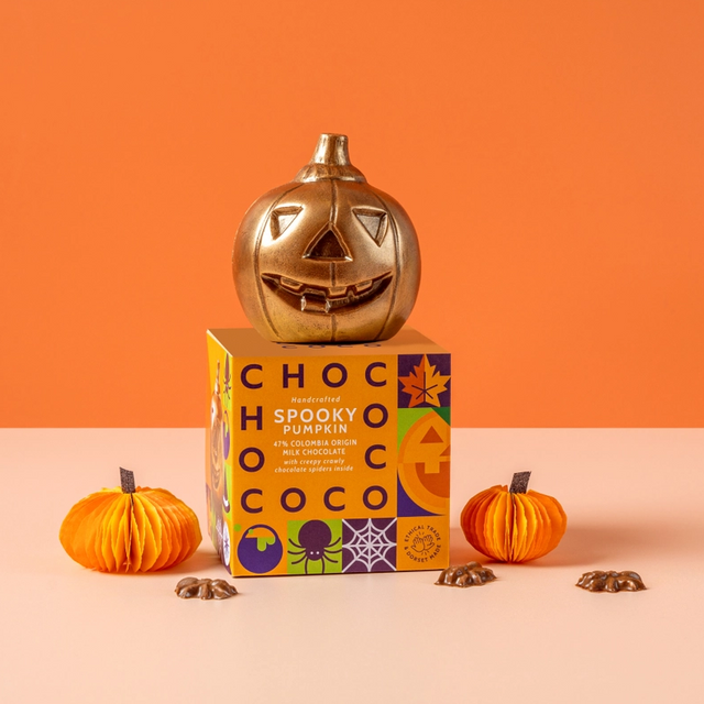 Milk Chocolate Pumpkin with Bugs Inside