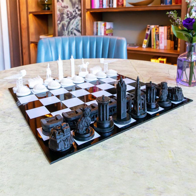 Edinburgh vs Glasgow 3D Printed Chess Set