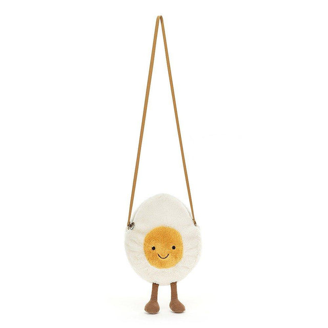 Amuseable Happy Boiled Egg Plush Bag