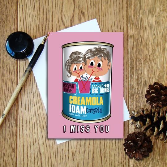 Creamola Miss You Card