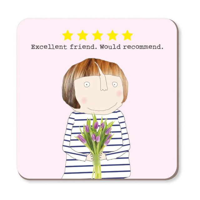 Five Stars Excellent Friend Coaster