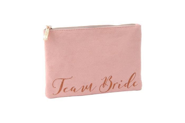 Pink Team Bride Beauty Bag