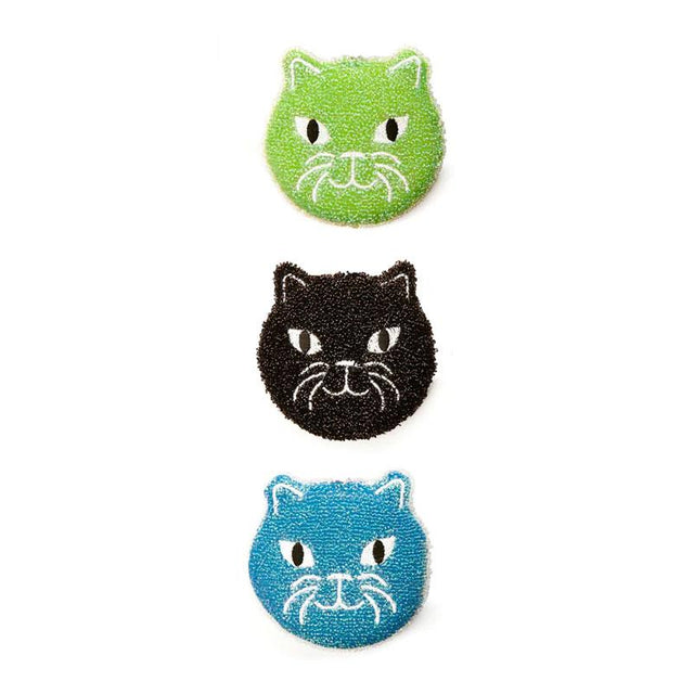 Cat Face Kitchen Sponge Set