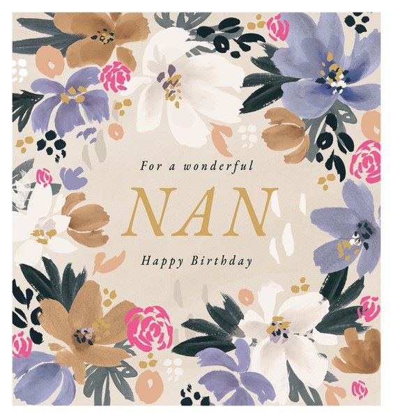 Wonderful Nan Birthday Card