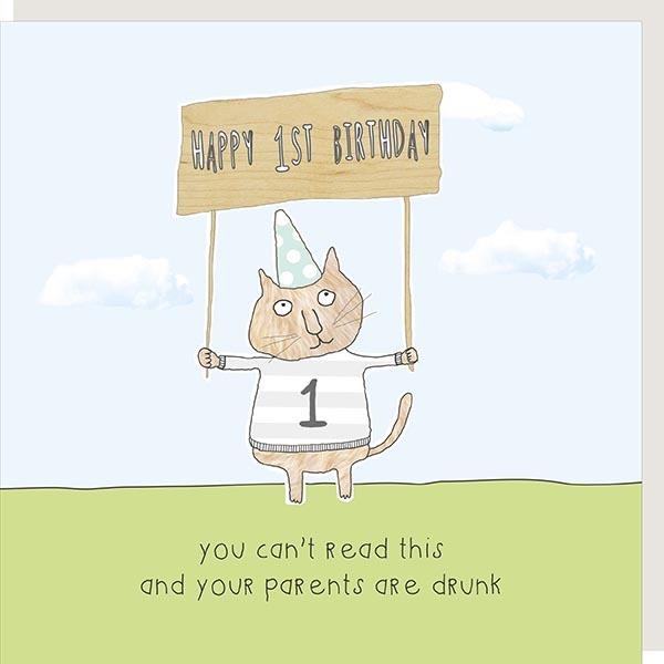 Birthday Cat Greeting Card