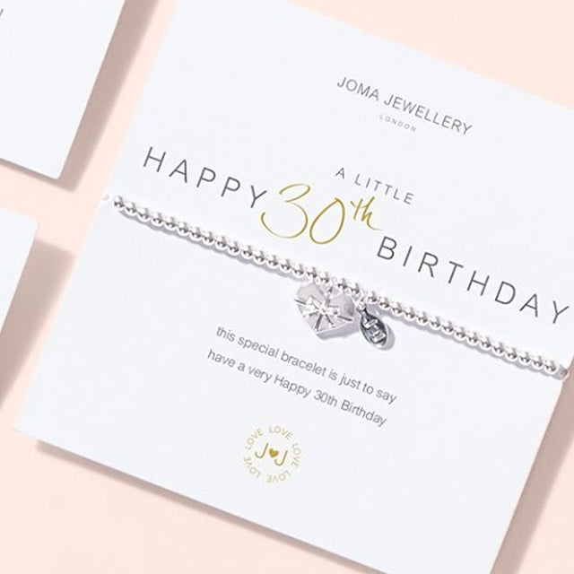 A Little Happy 30th Birthday Bracelet