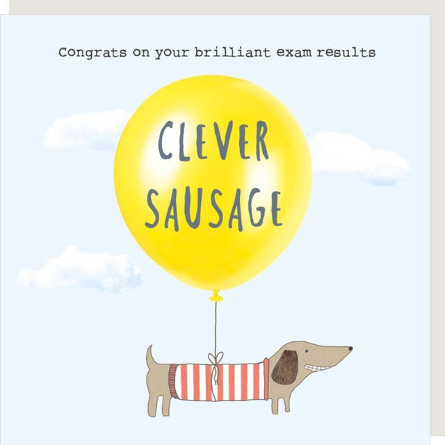 Clever Sausage Greeting Card