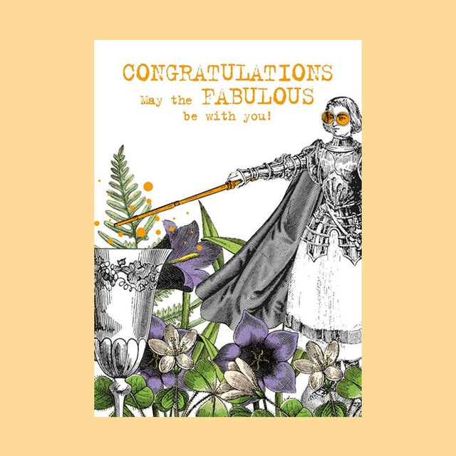 Congratulations Fabulous Knight Greeting Card