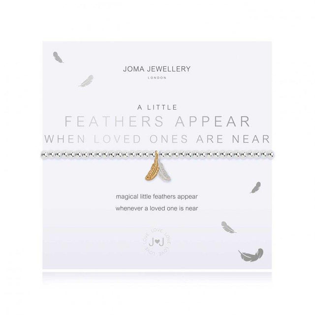 A little Feathers Appear Charm Bracelet