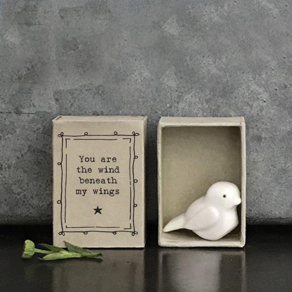Porcelain Bird in Matchbox