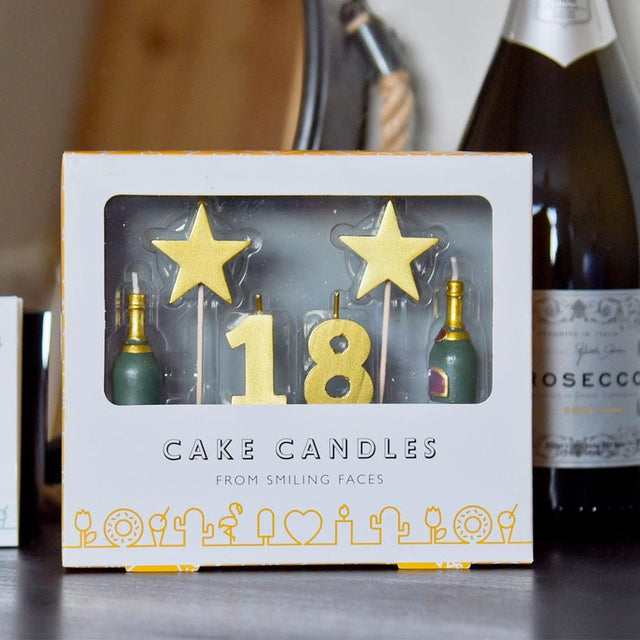 18th Birthday Topper Candle Set