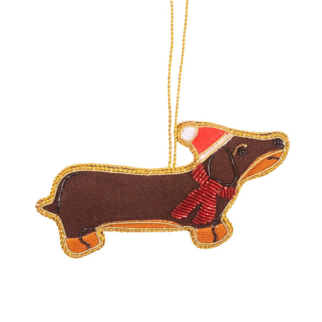 Dachshund Zari Hanging Decoration