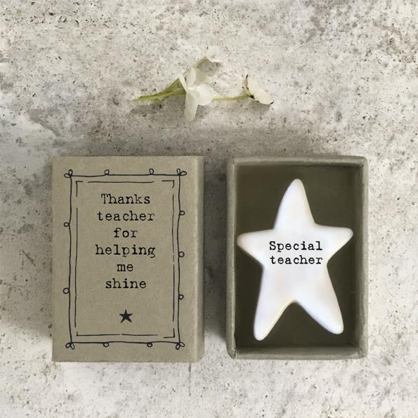 Thanks Teacher Porcelain Decoration in Matchbox