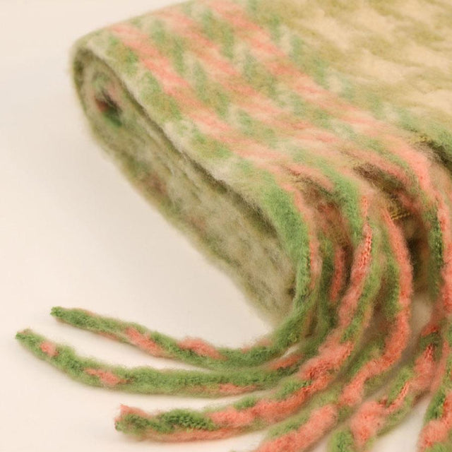 Ishbel Cosy Scarf in Stone and Vanilla