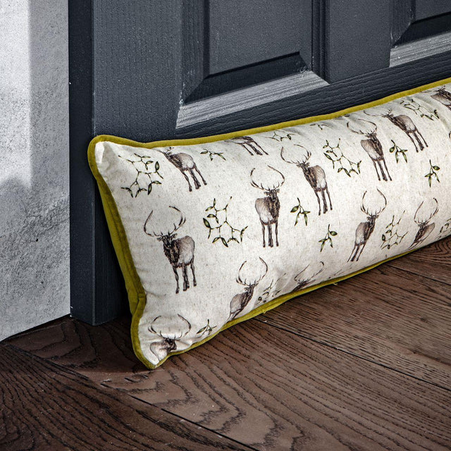 Reindeer and Mistletoe Draught Excluder