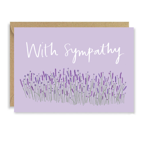 Lavender Sympathy Greeting Card