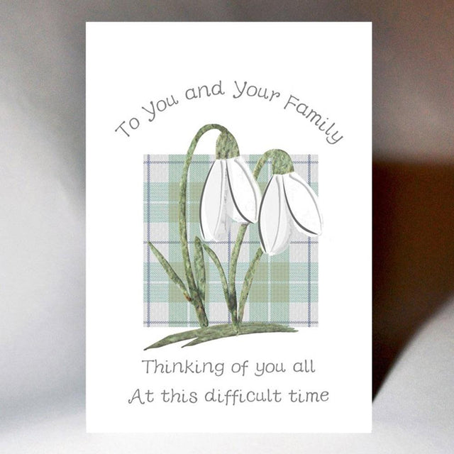 Sympathy Snowdrops Greeting Card