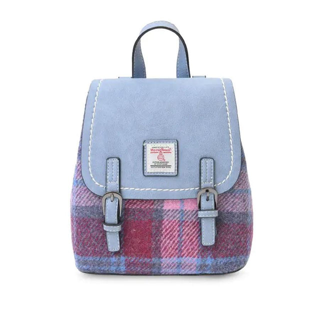 Pink and Blue Tartan Mini Jura Backpack