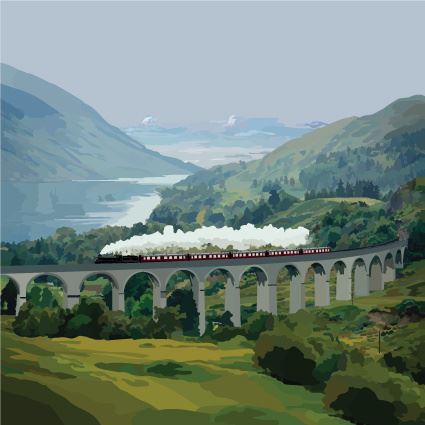 Glenfinnan Viaduct Card