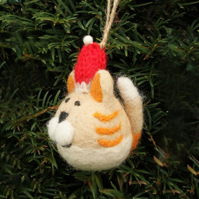 Ginge The Wild Cat Felt Hanging Decoration