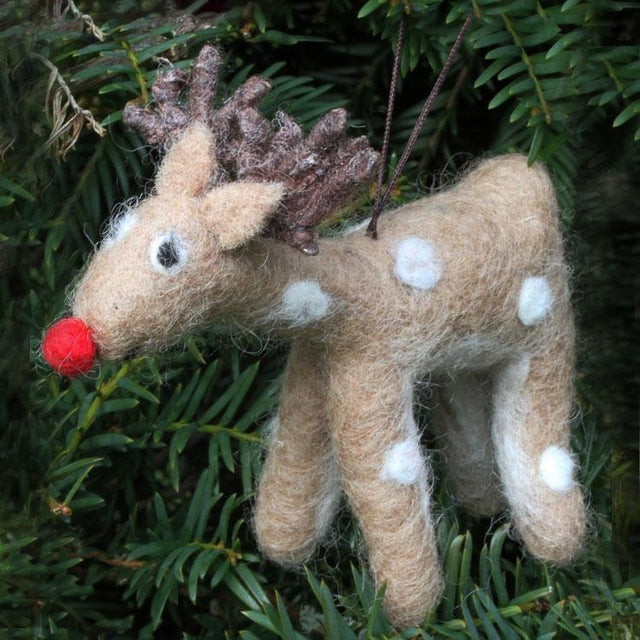 Rudolf Christmas Felt Hanging Decoration