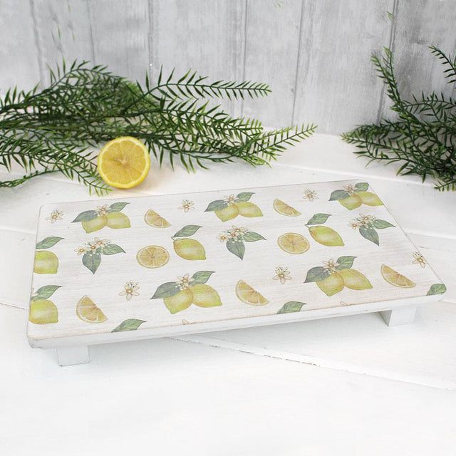 Lemon Print Wooden Board