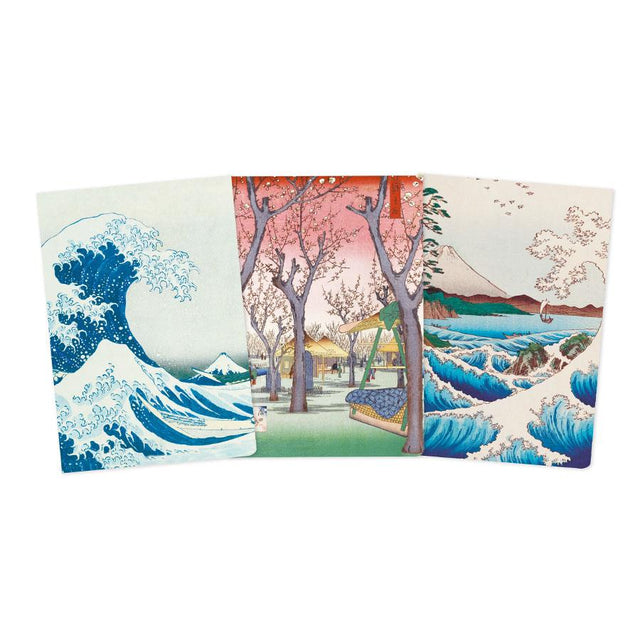 Japanese Woodblock Notebooks Set