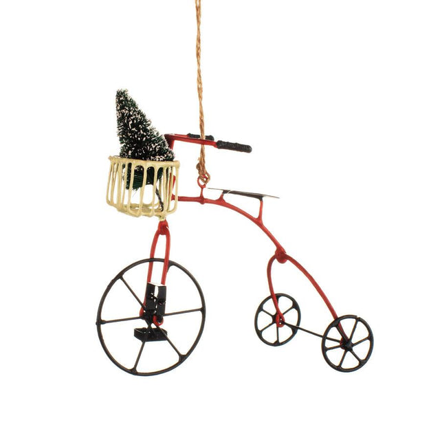 Red Trike and Tree Metal Decoration