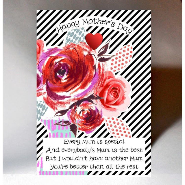 Scottish Flowers Mothers Day Card