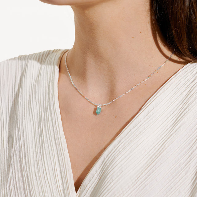 A Little Happiness Aventurine Crystal Pendant Necklace