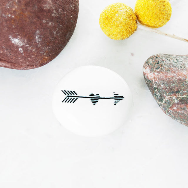 Be Brave Porcelain Pebble