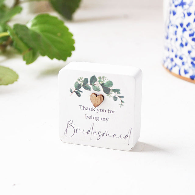 Bridesmaid Thank You Token with Pouch