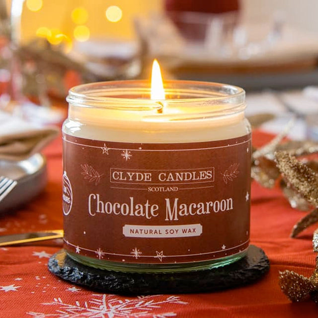 Chocolate Macaroon Christmas Candle Jar
