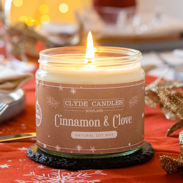 Cinnamon & Clove Christmas Candle Jar