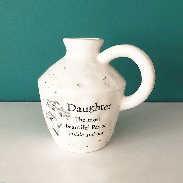 Daughter Jug Shaped Bud Vase