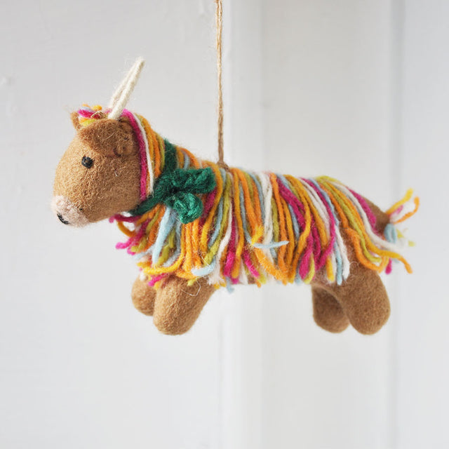 Hughie the Highland Cow Decoration