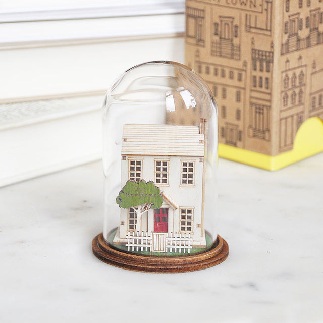 Our New Home House Glass Dome Figurine