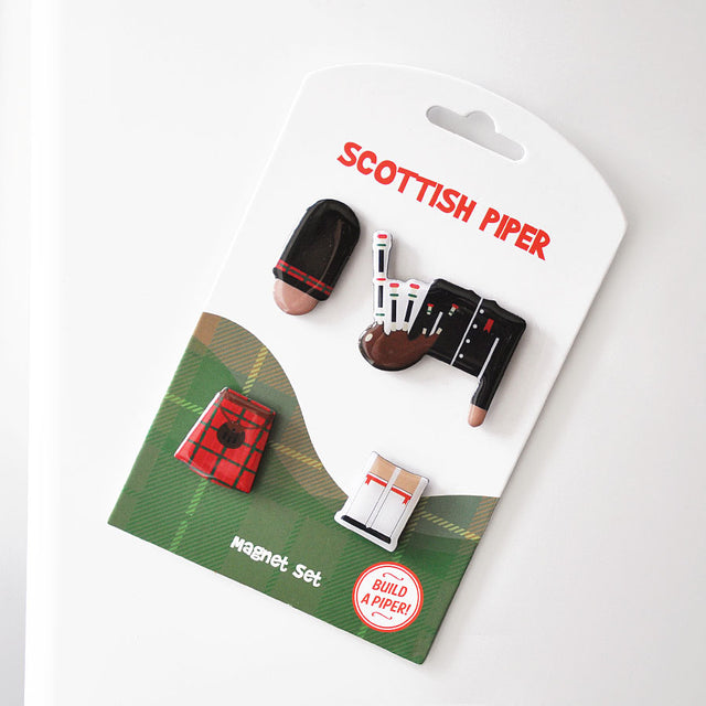 Build a Piper Scottish Fridge Magnet Set