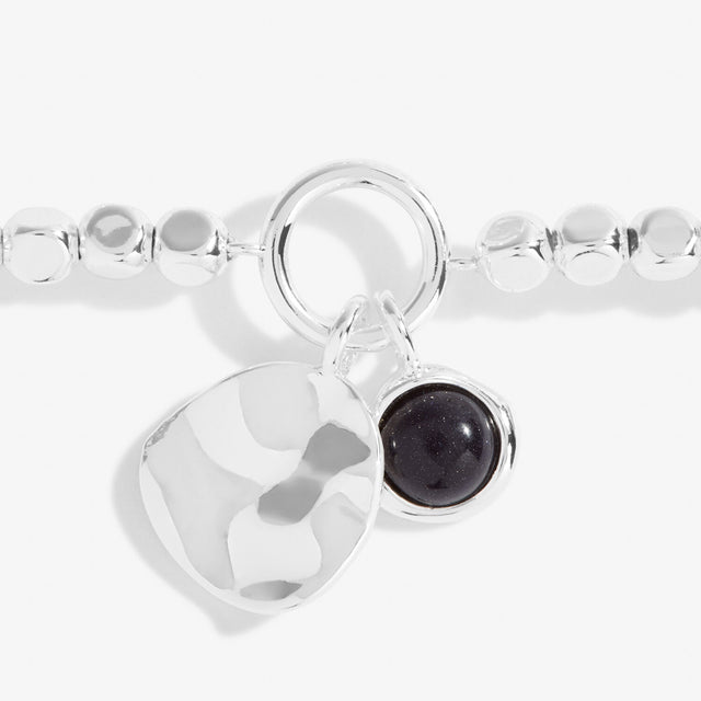 Spirit Stones Blue Sandstone Double Disc Charm Bracelet