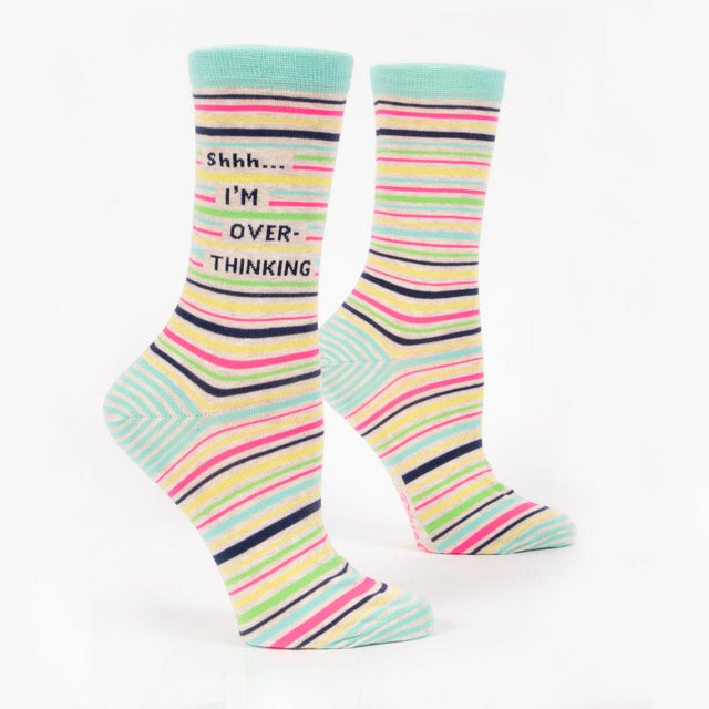 Shh.. I'm Overthinking Women's Crew Socks