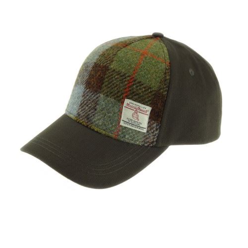 Baseball Cap with Harris Tweed in Macleod Tartan