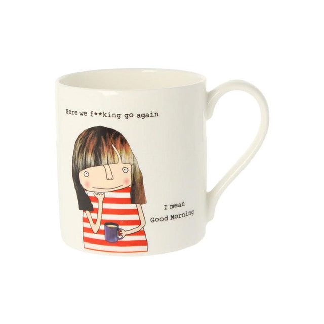 Here We F**king Go Again Bone China Mug