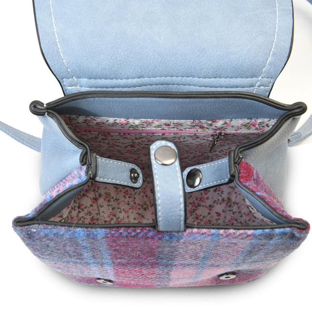 Pink and Blue Tartan Mini Jura Backpack
