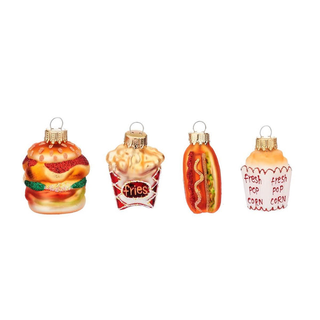 Fun Fast Food Shaped Bauble Set